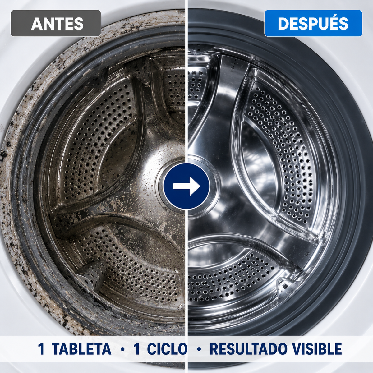 Pastillas Limpia Lavarropas CLARIO 12u Elimina Malos Olores